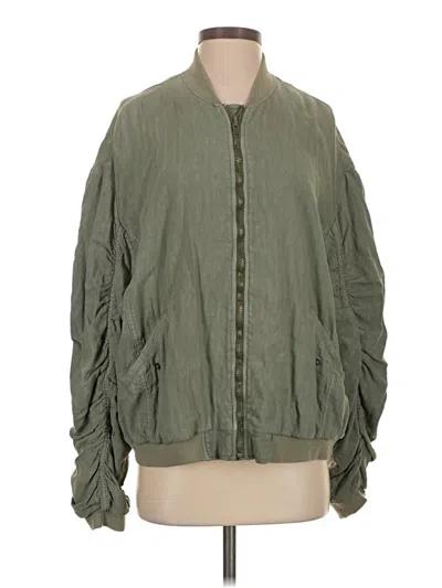 Pre-owned Free People Jacket In Green