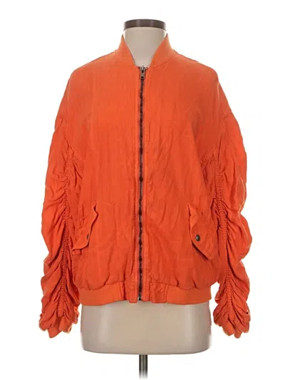 Pre-owned Free People Jacket In Orange