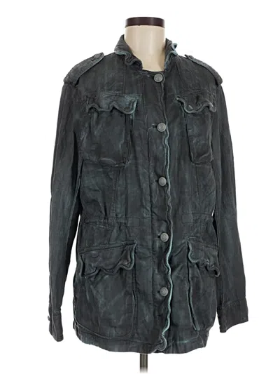 Pre-owned Free People Jacket In Teal