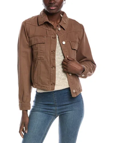 Free People Jade Denim Jacket In Brown