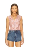 Free People Jae Button-up Top In 浅淡紫色