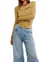 Free People Jamie Henley Tee In Dried Tabacco In Neutral