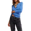 Free People Jamie Henley Top In Blue