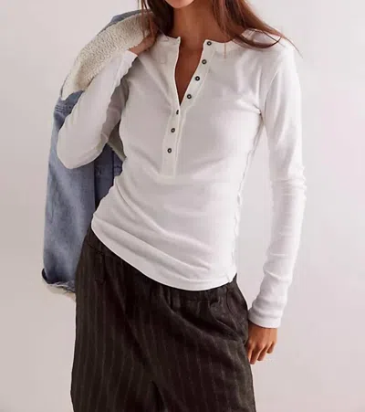 Free People Jamie Henley Top In Ivory In White