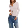 Free People Jamie Henley Top In Pink