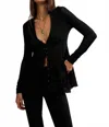 Free People Janey Lace Long Sleeve Top In Black In Black