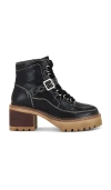 Free People Jasper Lug Sole Hiking Boot In Black