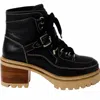 Free People Jasper Hiker Ankle Boot In Victorian Black In Black