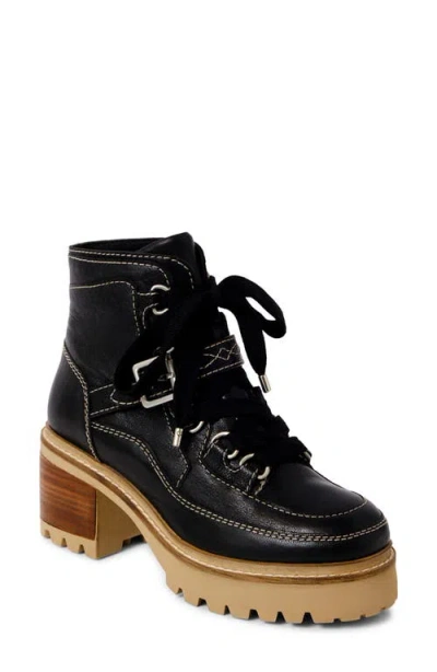 Free People Jasper Lug Sole Hiking Boot In Black