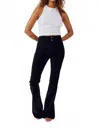 Free People Jayde Cord Flare Jeans In Black In Black
