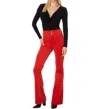 Free People We The Free Jayde Cord Jeans Women Small Red Cotton Flare Leg Erk686 In Multi