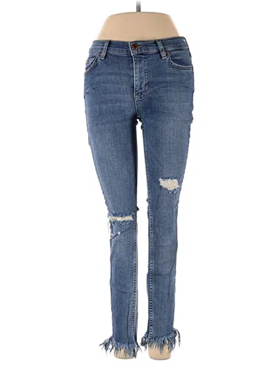 Pre-owned Free People Jeans In Blue