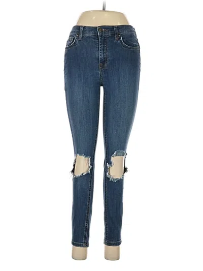 Pre-owned Free People Jeans In Blue