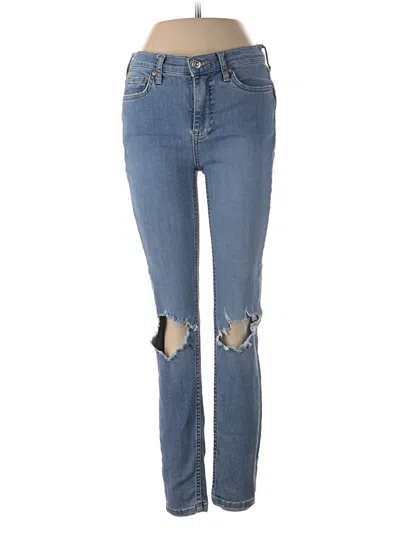 Pre-owned Free People Jeans In Blue