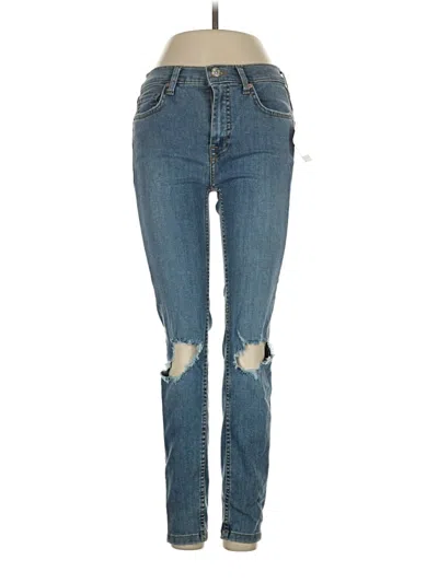 Pre-owned Free People Jeans In Blue