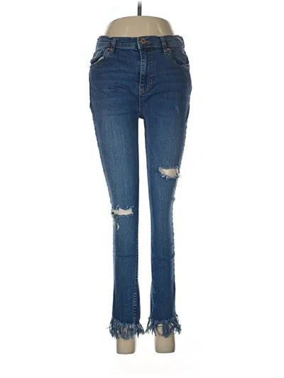 Pre-owned Free People Jeans In Blue