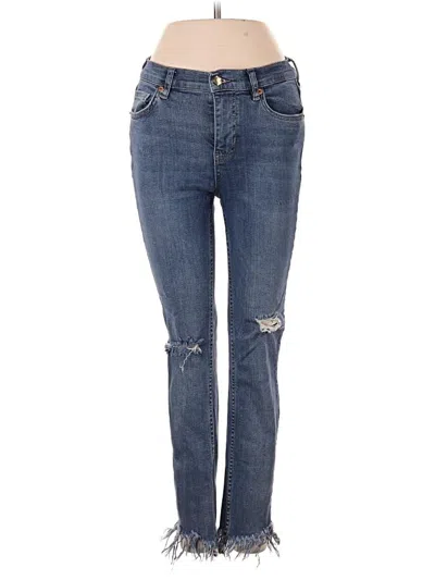 Pre-owned Free People Jeans In Blue