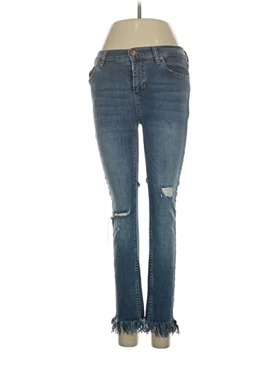 Pre-owned Free People Jeans In Blue