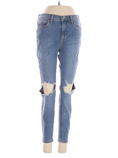Pre-owned Free People Jeans In Blue
