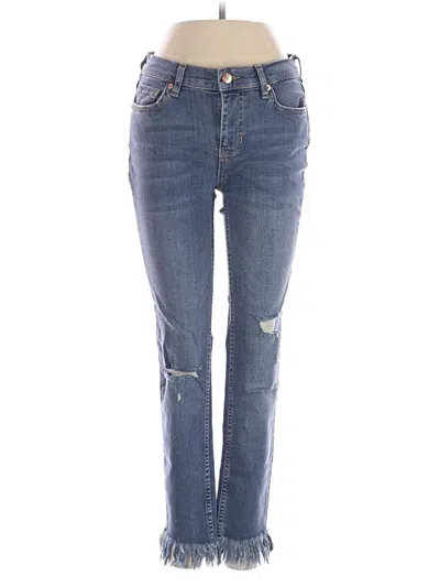 Pre-owned Free People Jeans In Blue