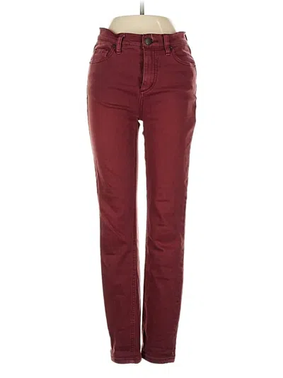 Pre-owned Free People Jeans In Burgundy