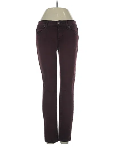 Pre-owned Free People Jeans In Burgundy