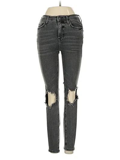 Pre-owned Free People Jeans In Gray