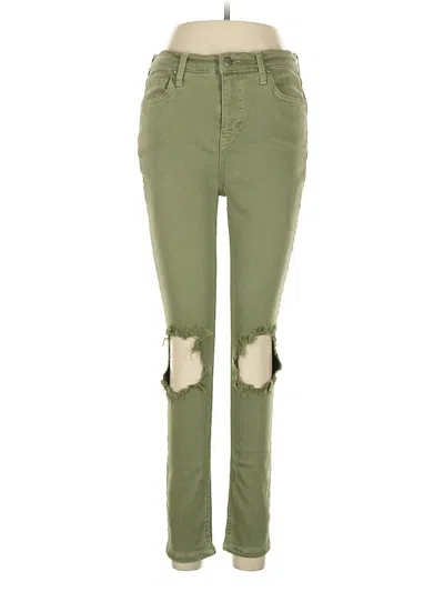 Pre-owned Free People Jeans In Green