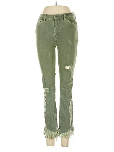 Pre-owned Free People Jeans In Green