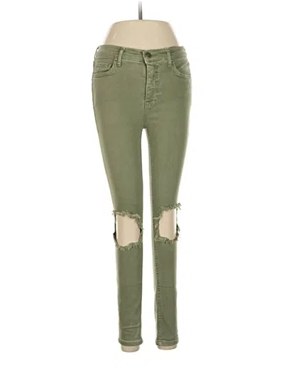 Pre-owned Free People Jeans In Green