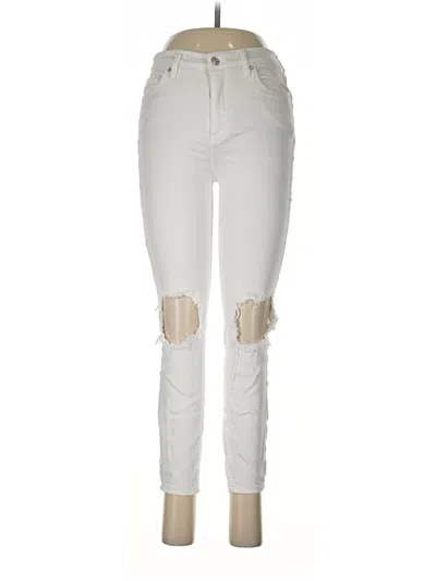 Pre-owned Free People Jeans In Ivory