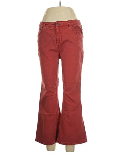 Pre-owned Free People Jeans In Red