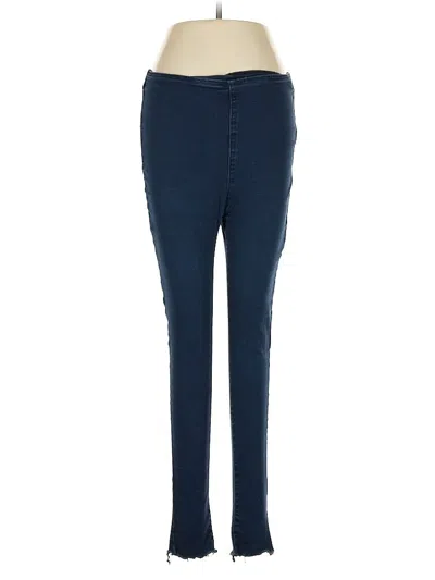 Pre-owned Free People Jeggings In Blue
