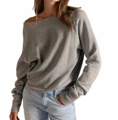 Free People Jess Long Sleeve Shirt In Heather Grey In Gray