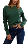 Free People Jess One-shoulder Thermal Top In Green