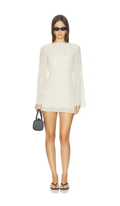Free People Jolie Printed Mini Dress In Neutral