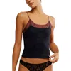 Free People Jules Lace Trim Seamless Crop Camisole