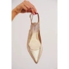Free People Jules Point Flat In Gold
