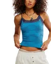 Free People Jules Seamless Camisole In Deep Water Combo
