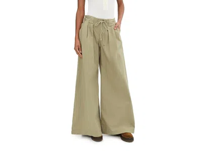 Free People Julien Wide Leg Chino In Gray
