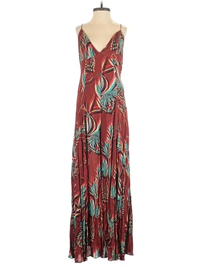 Pre-owned Free People Jumpsuit In Burgundy