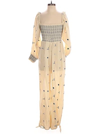 Pre-owned Free People Jumpsuit In Gold