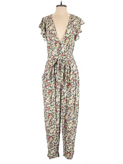 Pre-owned Free People Jumpsuit In Ivory