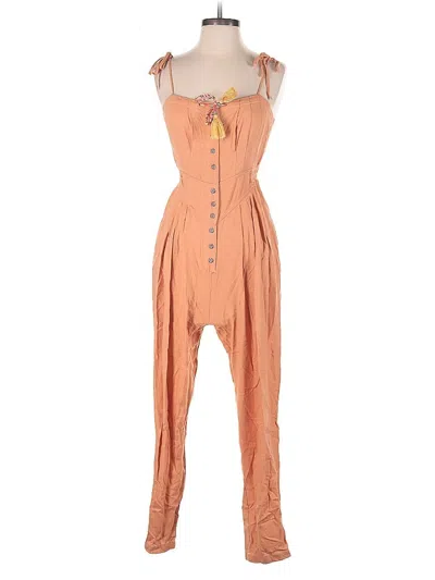 Pre-owned Free People Jumpsuit In Orange