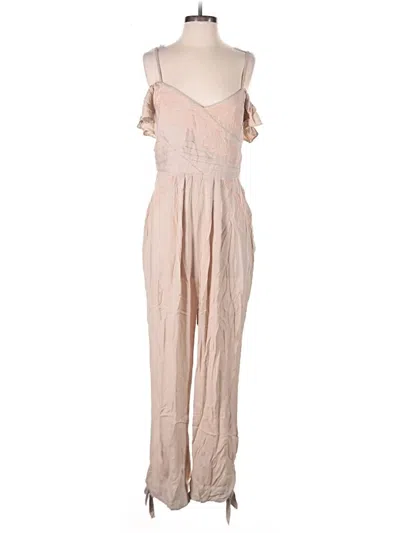 Pre-owned Free People Jumpsuit In Tan