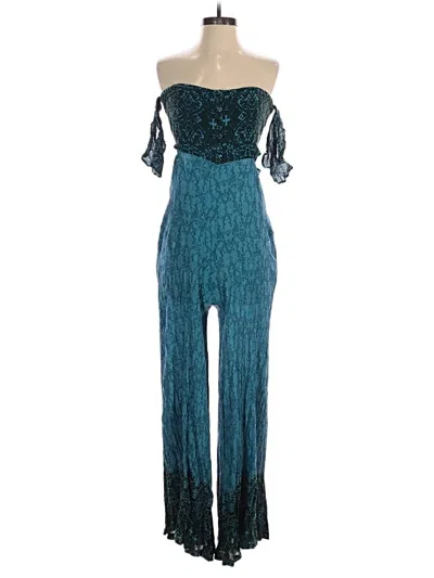 Pre-owned Free People Jumpsuit In Teal