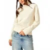 Free People Just A Game Half-zip Sweatshirt In Tea In Neutral