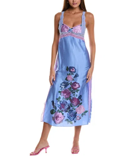 Free People Just Dreamy Maxi Slip Dress In Multi