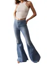 FREE PEOPLE JUST FLOAT ON FLARE JEANS IN LOVE LETTERS