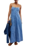 FREE PEOPLE FREE PEOPLE JUST JILL DENIM MAXI DRESS